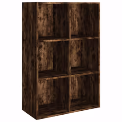 vidaXL Libreria/Credenza Rovere Fumo 66x30x98 cm in Legno Multistrato - Vista aggiuntiva 2