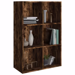 vidaXL Libreria/Credenza Rovere Fumo 66x30x98 cm in Legno Multistrato - Vista aggiuntiva 3