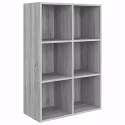 vidaXL Libreria/Credenza Grigio Sonoma 66x30x98 cm Legno Multistrato - Vista aggiuntiva 2