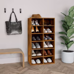 Tenete le vostre scarpe in ordine e a portata di mano con questa scarpiera indispensabile! Materiale pratico: Il legno multis ...