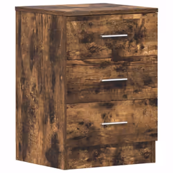 vidaXL Comodino Rovere Fumo 38x35x56 cm in Legno Multistrato - Vista aggiuntiva 2