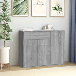 Credenza, Madia per salotto Grigio Sonoma 88x30x70 cm in Legno Ingegnerizzato Vidaxl
