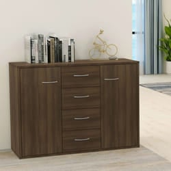 Credenza, Madia per salotto Rovere Marrone 88x30x65 cm in Legno Multistrato Vidaxl