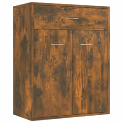 vidaXL Credenza Rovere Fumo 60x30x75 cm in Legno Multistrato - Vista aggiuntiva 2