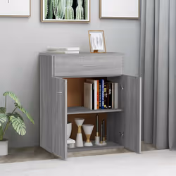 vidaXL Credenza Grigio Sonoma 60x30x75 cm in Legno Multistrato - Vista aggiuntiva 3