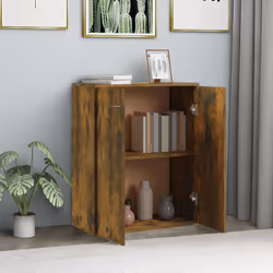 vidaXL Credenza Rovere Fumo 60x30x75 cm in Legno Multistrato - Vista aggiuntiva 3