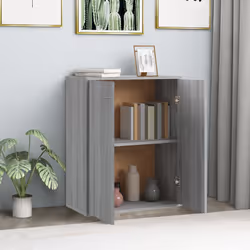 vidaXL Credenza Grigio Sonoma 60x30x75 cm in Legno Multistrato - Vista aggiuntiva 3