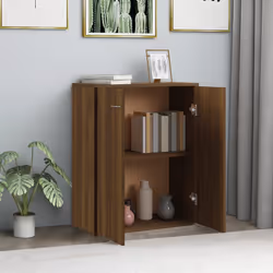 vidaXL Credenza Rovere Marrone 60x30x75 cm in Legno Multistrato - Vista aggiuntiva 3