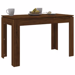 vidaXL Tavolo da Pranzo Rovere Marrone 120x60x76 cm Legno Multistrato - Vista aggiuntiva 3