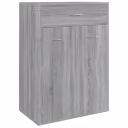 vidaXL Scarpiera Grigio Sonoma 60x35x84 cm in Legno Multistrato - Vista aggiuntiva 2