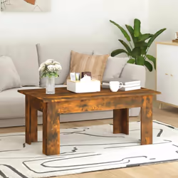 vidaXL Tavolino da Salotto Rovere Fumo 100x60x42 cm Legno Multistrato - Vista aggiuntiva 3