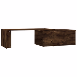 vidaXL Tavolino da Salotto Rovere Fumo 150x50x35 cm Legno Multistrato - Vista aggiuntiva 2