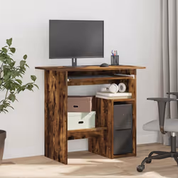 Scrivania Rovere Fumo 80x45x74 cm in Legno Multistratocod mxl 127825