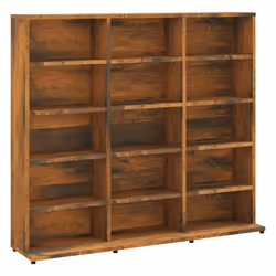 vidaXL Mobile Porta CD Rovere Fumo 100x23x89,5 cm in Legno Multistrato - Vista aggiuntiva 2