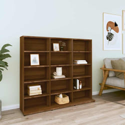 Librerie, Mobile Porta cd Rovere Marrone 102x23x89, 5 cm Legno Multistrato Vidaxl