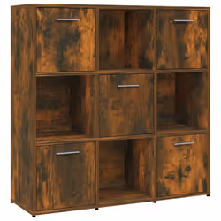 vidaXL Libreria Rovere Fumo 90x30x90 cm in Legno Multistrato - Vista aggiuntiva 2