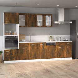 vidaXL Mobile con Cassetto “Lyon” Rovere Fumo 40x46x81,5 cm - Vista aggiuntiva 3