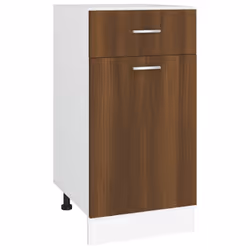 vidaXL Mobile con Cassetto “Lyon” Rovere Marrone 40x46x81,5 - Vista aggiuntiva 2