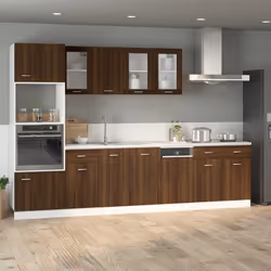 vidaXL Mobile con Cassetto “Lyon” Rovere Marrone 40x46x81,5 - Vista aggiuntiva 3