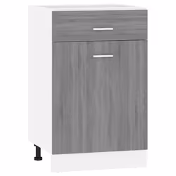 vidaXL Mobile con Cassetto “Lyon” Grigio Sonoma 50x46x81,5 - Vista aggiuntiva 2