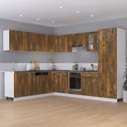 vidaXL Armadietto Cucina “Lyon” Rovere Fumo 75,5x75,5x81,5 cm - Vista aggiuntiva 3