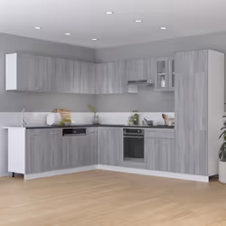 vidaXL Armadietto Cucina “Lyon” Grigio Sonoma 75,5x75,5x81,5 cm - Vista aggiuntiva 3