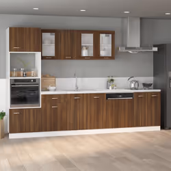 vidaXL Armadio Microonde “Lyon” Rovere Marrone 60x57x207 cm - Vista aggiuntiva 3