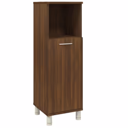 vidaXL Armadietto Bagno Rovere Marrone 30x30x95cm in Legno Multistrato - Vista aggiuntiva 2