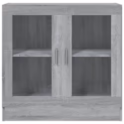 vidaXL Mobile Vetrina Grigio Sonoma 82,5x30,5x80 cm Legno Multistrato - Vista aggiuntiva 3