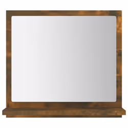 vidaXL Specchio da Bagno Rovere Fumo 40x10,5x37cm in Legno Multistrato - Vista aggiuntiva 3