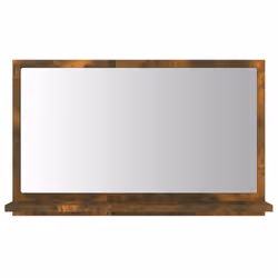 Specchio da Bagno Rovere Fumo 60x10,5x37cm in Legno Multistratocod mxl 121126