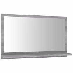 vidaXL Specchio da Bagno Grigio Sonoma 60x10,5x37 cm Legno Multistrato - Vista aggiuntiva 2