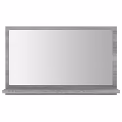 vidaXL Specchio da Bagno Grigio Sonoma 60x10,5x37 cm Legno Multistrato - Vista aggiuntiva 3