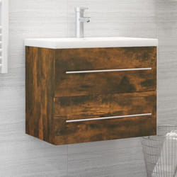 Vidaxl - Elegante sottolavabo da muro dotato di cassetto disponbiili in vari colori colore: Marrone Fumo