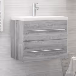 Questo mobile per lavabo, dotato di ampio spazio, è un'ottima aggiunta al vostro bagno e conferisce un aspetto ordinato e sor ...