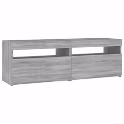 vidaXL Mobile Porta TV con Luci LED Grigio Sonoma 120x35x40 cmcm - Vista aggiuntiva 3