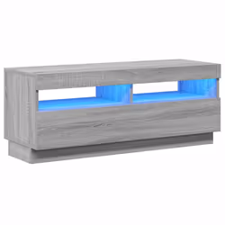 vidaXL Mobile Porta TV con Luci LED Grigio Sonoma 100x35x40 cm - Vista aggiuntiva 2