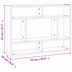 VidaXL 815843 scaffale Legno Quercia, Marrone - Vista aggiuntiva 6