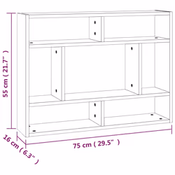 VidaXL 815844 scaffale Legno Grigio - Vista aggiuntiva 6