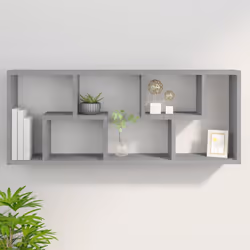 VidaXL 815847 scaffale Legno Grigio - Vista aggiuntiva 8