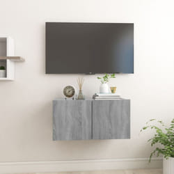 Vidaxl - Mobile tv Pensile, Mobile tv Sospeso, Armadietti a per tv Grigio Sonoma 60x30x30cm in Legno Multistrato