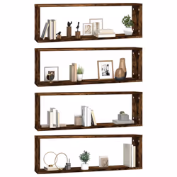 VidaXL 815916 scaffale Legno Quercia, Marrone - Vista aggiuntiva 4