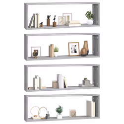 VidaXL 815919 scaffale Legno Grigio - Vista aggiuntiva 4