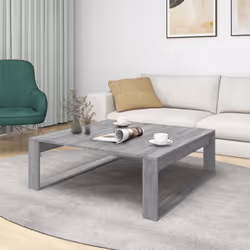 vidaXL Tavolino Salotto Grigio Sonoma 100x100x35 cm Legno Multistrato - Vista aggiuntiva 3