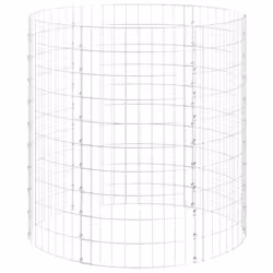vidaXL Palo Gabbione Circolare in Acciaio Zincato Ø100x100 cm - Vista aggiuntiva 2