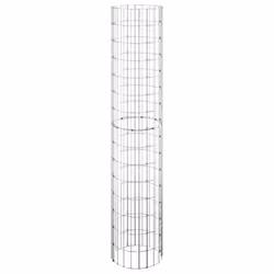 vidaXL Fioriere Gabbione Circolare 3 pz in Acciaio Zincato Ø30x150 cm - Vista aggiuntiva 3