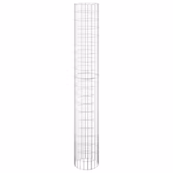 vidaXL Fioriere Gabbione Circolare 3 pz in Acciaio Zincato Ø30x200 cm - Vista aggiuntiva 3