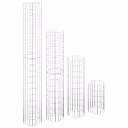 vidaXL Fioriere Rialzate Gabbioni Circolari 4 pz Ø30x50/100/150/200 cm - Vista aggiuntiva 2