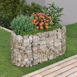 Questa fioriera rialzata a gabbione è un modo conveniente per delimitare un confine robusto per i fiori nel vostro giardino e ...