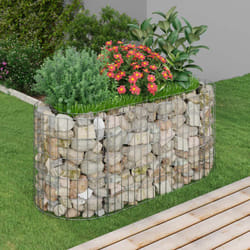 Vidaxl - Gabbione con Letto Rialzato in Acciaio Zincato 120x50x50 cm 9331